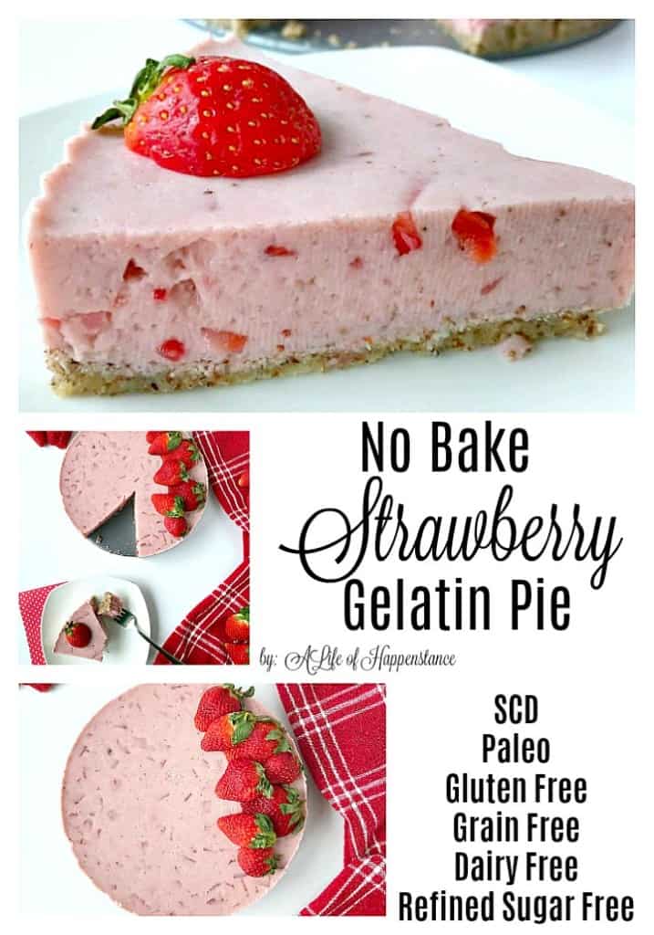 This healthy and refreshing no bake strawberry pie uses fresh, wholesome ingredients that everyone will love! The recipe is SCD and Paleo friendly. It's gluten free, grain free, dairy free, egg free, and refined sugar free! 